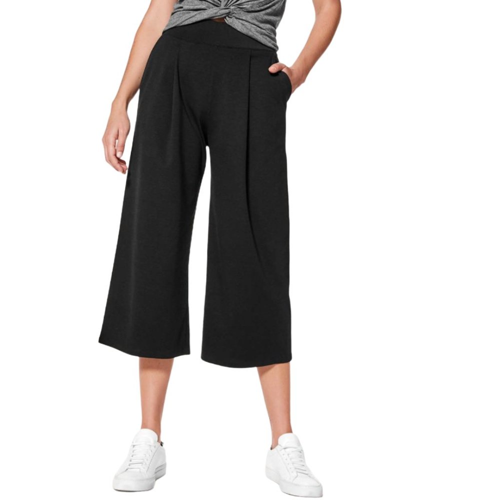 Lululemon Can You Feel The Pleat Crop *21" Black Pants Women's Size 6 W6ALNS